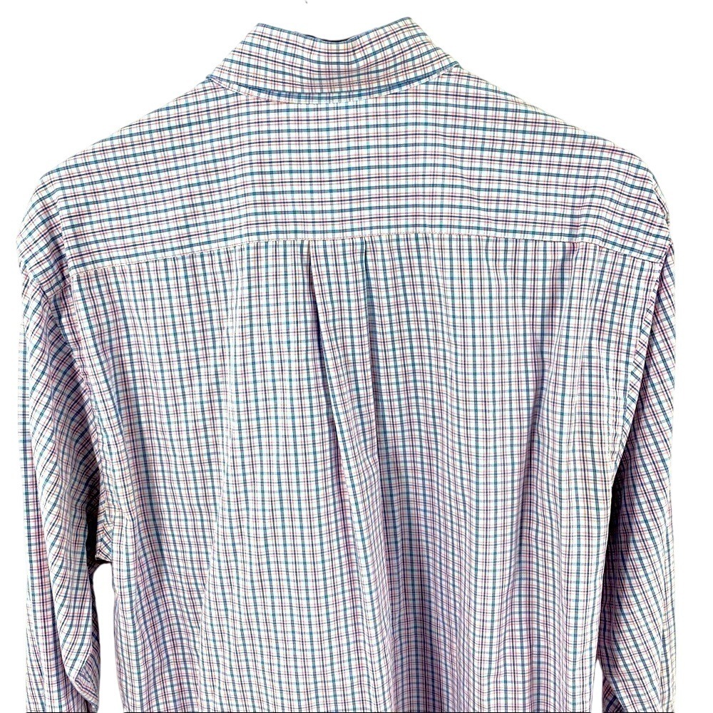 Vineyard Vines Mens Tucker Shirt Small Pink Blue Plaid Long Sleeve Button Down - Picture 3 of 7